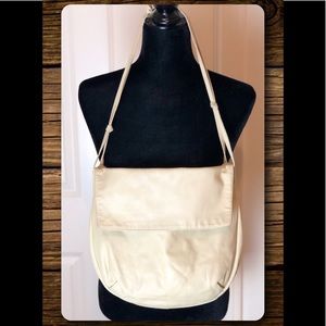 VTG Bottega Veneta Coated Canvas Bag Ivory